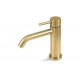 Vema Tiber Basin Mixer - Brushed Brass