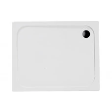45mm Low Profile 900x700mm Rectangular Tray & Waste - White