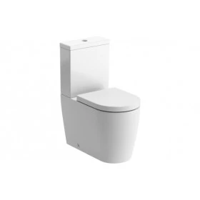 Cilantro Rimless Close Coupled Fully Shrouded WC & Soft Close Seat