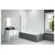 Merlyn 800x1500mm Single Square Bath Screen (6mm)