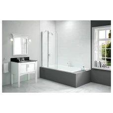 Merlyn 900x1500mm 2-Panel Curved Folding Bath Screen (6mm)