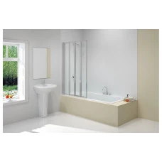 Merlyn 850x1400mm 4-Fold Bath Screen (8mm)