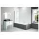 Merlyn 300x1500mm Curtain Rail Bath Screen (8mm)