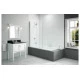 Merlyn 1100x1500mm 2-Panel Folding Hinged Bath Screen (8mm)