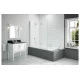 Merlyn 1400x1500mm 3-Panel Folding Hinged Bath Screen (8mm)