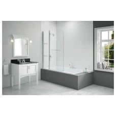 Merlyn 1150x1500mm 2-Panel Curved Bath Screen (6mm)