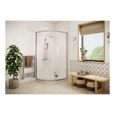 Classix Easy-Fit 1000x800mm 2 Door Offset Quadrant - Chrome