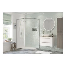 Flex 1000x800mm 1 Door Offset Quadrant - Chrome