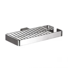 Origins Living Lounge Double Metal Soap Basket - Chrome 5418-13 Bathroom Accessory