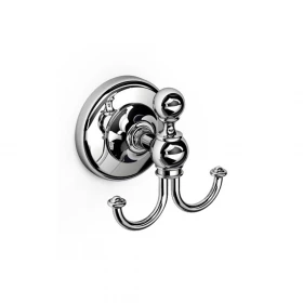 Origins Living Albany Double Hook - Chrome ALB-110208-CH Bathroom Wall Fitting