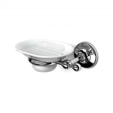 Origins Living Albany Soap Dish - Chrome/White ALB-112001-CH Origins Living Albany Soap Dish - Chrome/White ALB-112001-CH