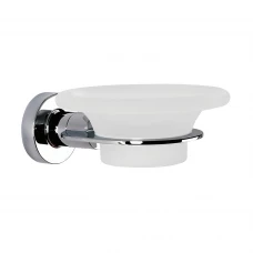 Origins Living Tecno Project Glass Soap Dish - Chrome 117048 Origins Living Tecno Project Glass Soap Dish - Chrome 117048