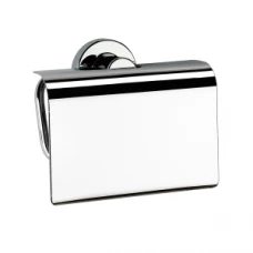 Origins Living Tecno Project Toilet Roll Holder with Flap - Chrome 116966