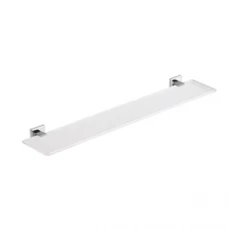 Origins Living Colorado Glass Shelf 57cm  - Chrome 6919/60-13 Bathroom Wall Accessory