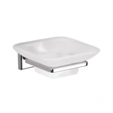Origins Living Colorado Glass Soap Dish - Chrome/Glass 6911-13 Origins Living Colorado Glass Soap Dish - Chrome/Glass 6911-13