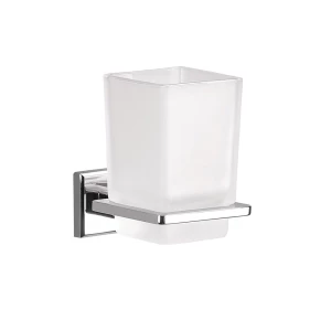 Origins Living Colorado Glass Tumbler Holder - Chrome/Glass 6910-13