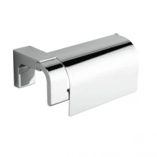 Origins Living Eletech Toilet Roll Holder with Flap - Chrome 114160