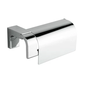Origins Living Eletech Toilet Roll Holder with Flap - Chrome 114160 Bathroom Wall Accessory