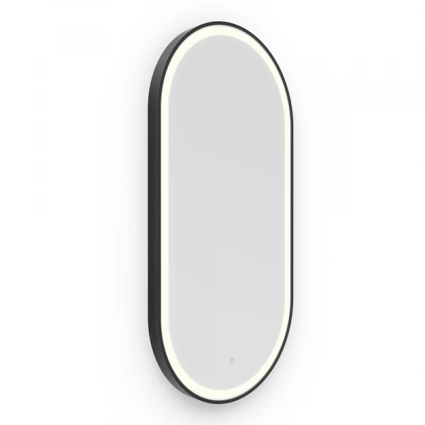 Origins Living Lomax Light Capsule Mirror 50 Black - 50x100cm LML-01C051-BK Illuminated Bathroom Mirror
