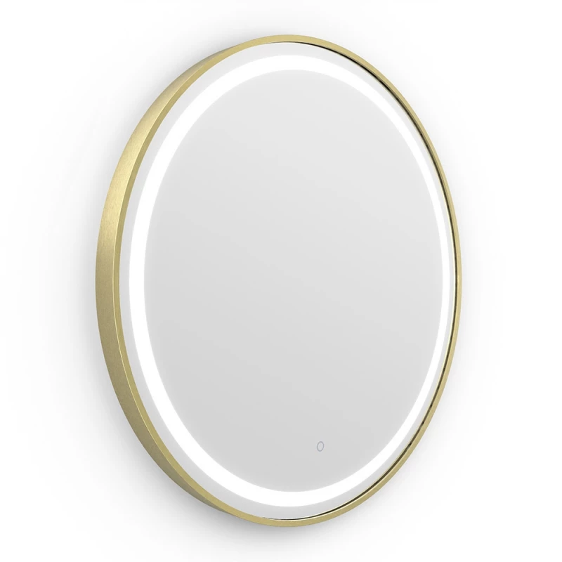 Origins living Lomax Light LML-01D070-BB Origins Living Lomax Light Round Mirror 70cm Brushed Brass LML-01D070-BB