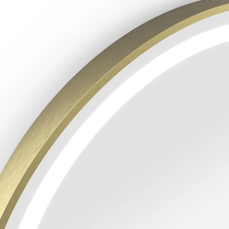 Origins living Lomax Light LML-01D070-BB Origins Living Lomax Light Round Mirror 70cm Brushed Brass LML-01D070-BB