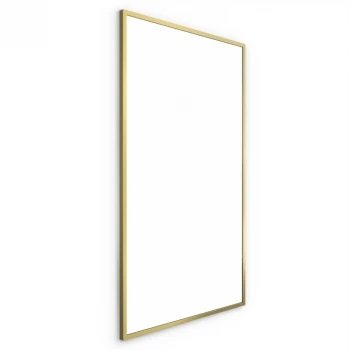 Origins Living Docklands Rectangular Mirror 120 Brushed Brass - 120x70cm B375707