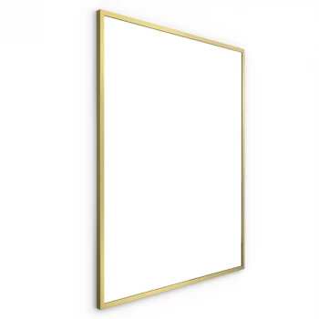 Origins Living Docklands Rectangular Mirror 80 Brushed Brass - 80x100cm B375714