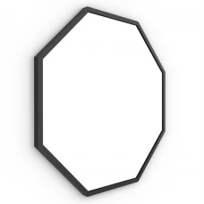 Origins Living Docklands Octagon Mirror 60cm Black DKL-00T060-BK