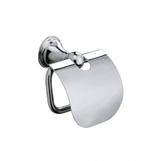 Origins Living Genoa Toilet Roll Holder with Flap - Chrome 107698