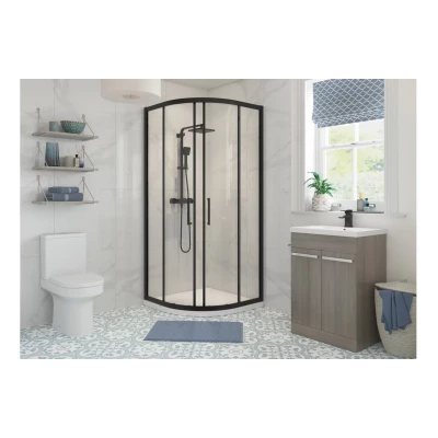 Quadrant Enclosures Black Frame