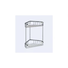 Origins Living Gedy Double Corner Basket - Chrome 2481-13