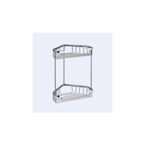 Origins Living Gedy Double Corner Basket - Chrome 2481-13