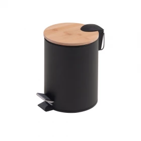 Origins Living Kenta Pedal Bin 3L - Black/Bamboo 1309-41