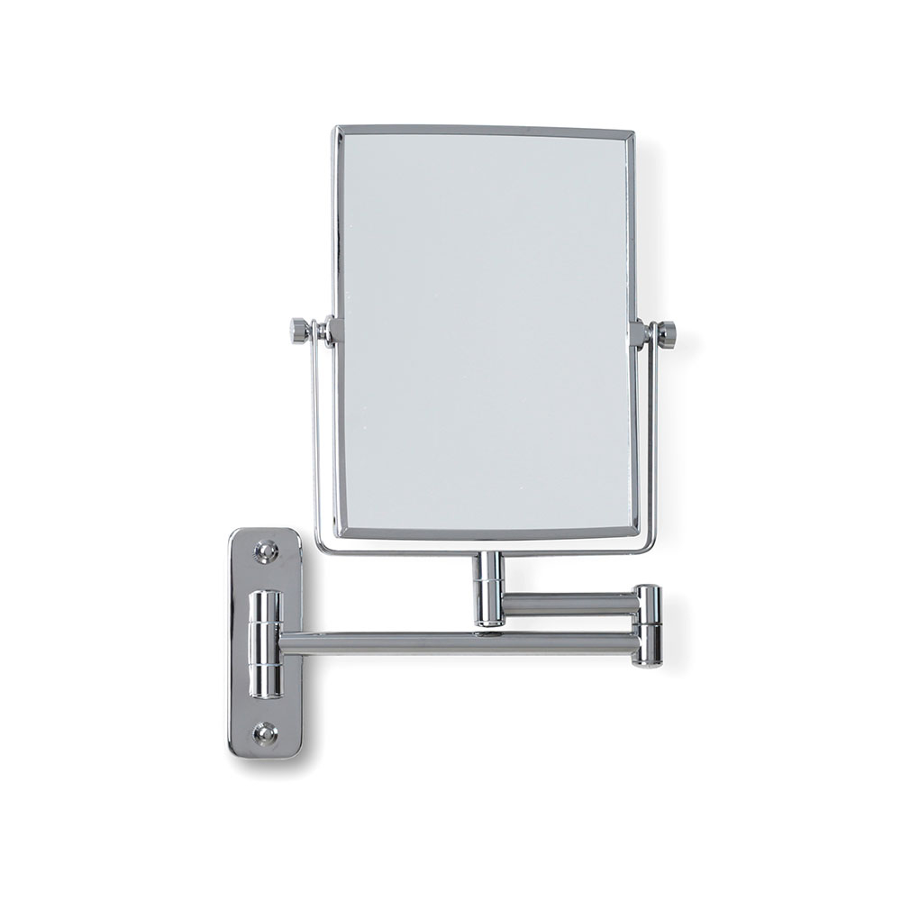Origins Living Addison Reversible 3x Magnifying Wall Mirror - Chrome Rectangular ADS-007312-CH
