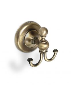 Origins Living Albany Double Hook - Aged Brass  ALB-110208-AB