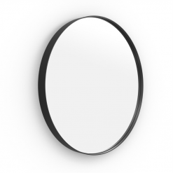 Origins Living City Round Mirror 60cm Black Round B375622