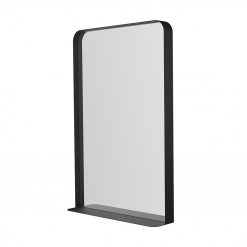 Origins Living City Mirror with Shelf 50 Black - 50x75cm Rectangular CTY-002057-BK