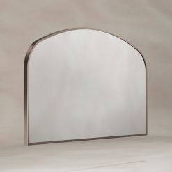 Origins Living Delphine Overmantel Arch Mirror 120x70cm - Brushed Bronze Overmantel Arch DEL-00R127-BZ