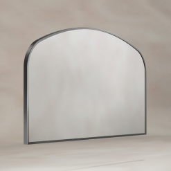 Origins Living Delphine Overmantel Arch Mirror 120x70cm - Gunmetal Overmantel Arch DEL-00R127-GM