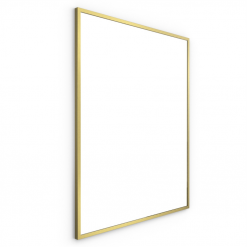 Origins Living Docklands Rectangular Mirror 80 Brushed Brass - 80x100cm Rectangular B375714