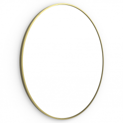 Origins Living Docklands Round Mirror 80cm Brushed Brass Round B375660
