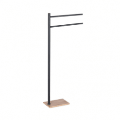 Origins Living Trilly Towel Stand - Black/Bamboo  TR31-41